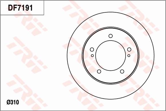 TRW DF7191 - Disque de frein cwaw.fr