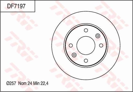 TRW DF7197 - Disque de frein cwaw.fr