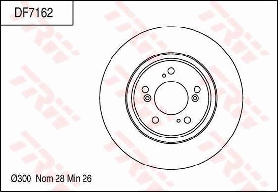 TRW DF7162 - Disque de frein cwaw.fr