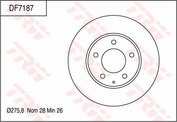 TRW DF7187 - Disque de frein cwaw.fr