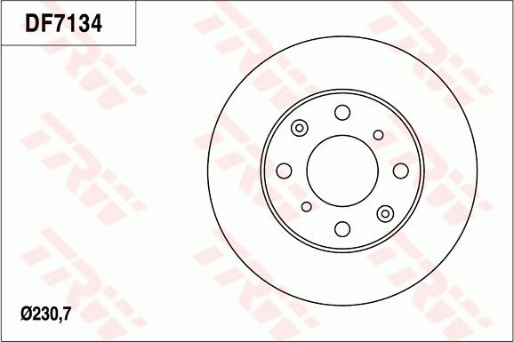 TRW DF7134 - Disque de frein cwaw.fr