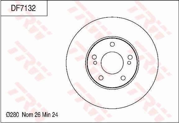 TRW DF7132 - Disque de frein cwaw.fr