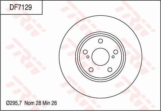 TRW DF7129 - Disque de frein cwaw.fr