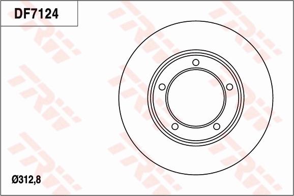 TRW DF7124 - Disque de frein cwaw.fr