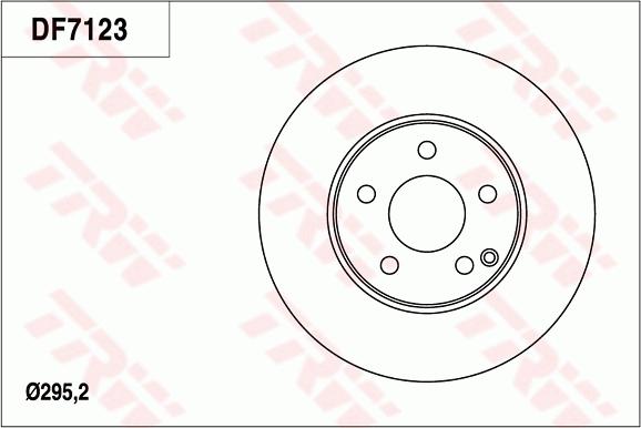 TRW DF7123 - Disque de frein cwaw.fr