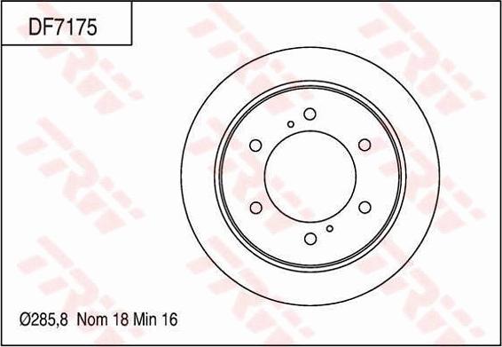 TRW DF7175 - Disque de frein cwaw.fr