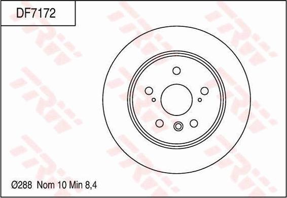 TRW DF7172 - Disque de frein cwaw.fr