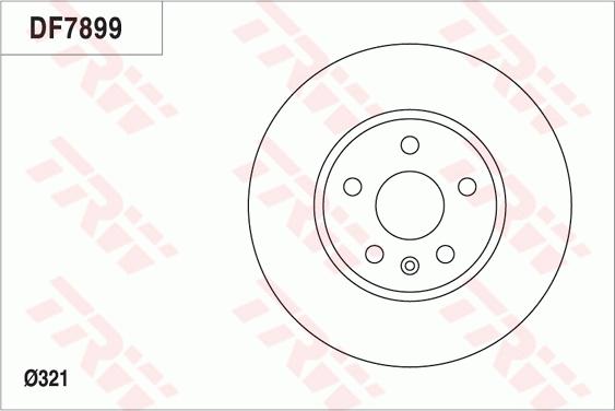 TRW DF7899 - Disque de frein cwaw.fr