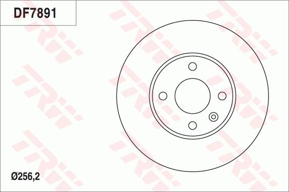 TRW DF7891 - Disque de frein cwaw.fr