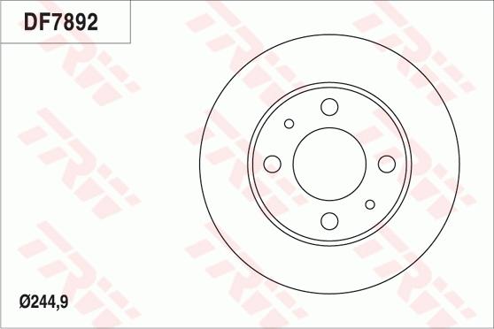 TRW DF7892 - Disque de frein cwaw.fr