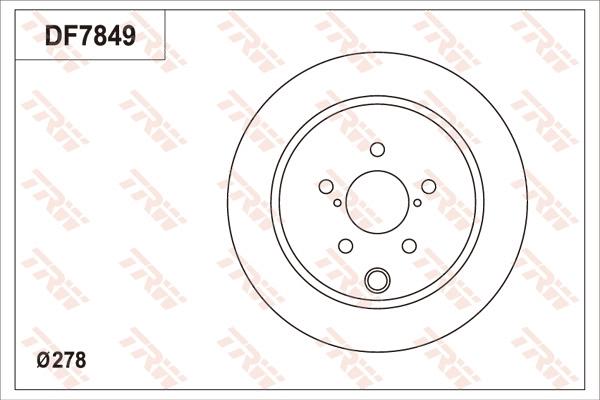 TRW DF7849 - Disque de frein cwaw.fr