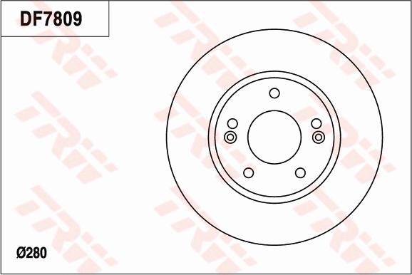 TRW DF7809 - Disque de frein cwaw.fr