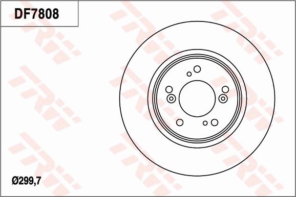 TRW DF7808 - Disque de frein cwaw.fr