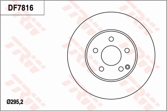 TRW DF7816 - Disque de frein cwaw.fr