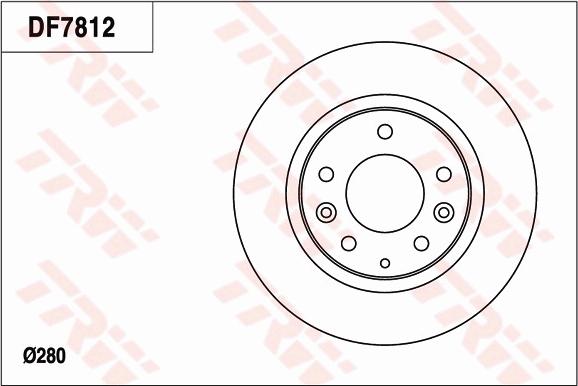 TRW DF7812 - Disque de frein cwaw.fr