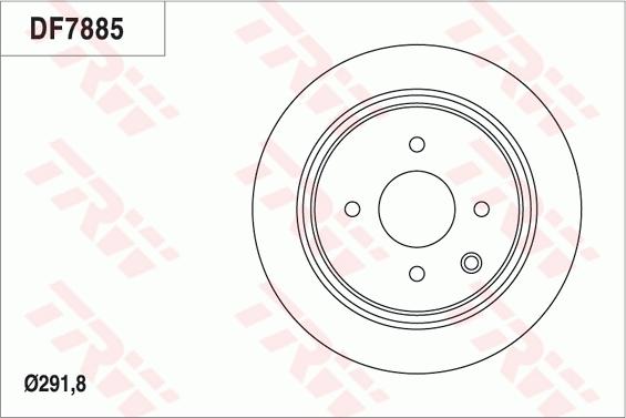 TRW DF7885 - Disque de frein cwaw.fr