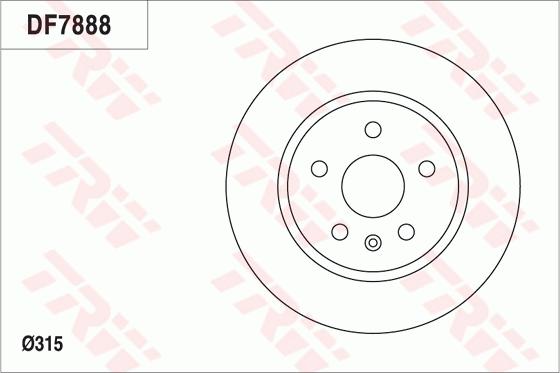 TRW DF7888 - Disque de frein cwaw.fr