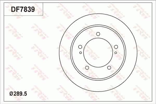 TRW DF7839 - Disque de frein cwaw.fr