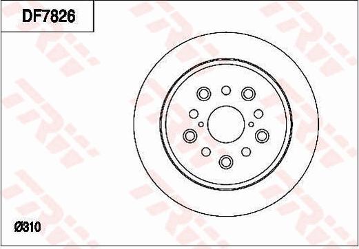 TRW DF7826 - Disque de frein cwaw.fr