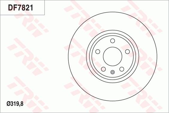 TRW DF7821 - Disque de frein cwaw.fr