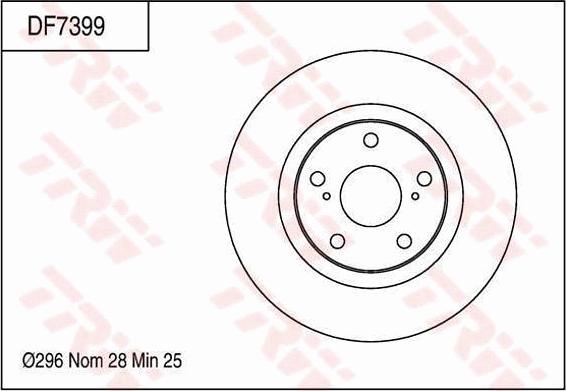 TRW DF7399 - Disque de frein cwaw.fr