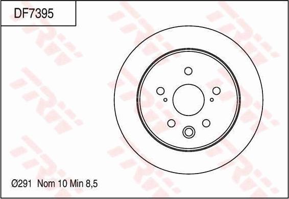 TRW DF7395 - Disque de frein cwaw.fr