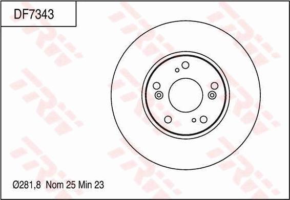 TRW DF7343 - Disque de frein cwaw.fr