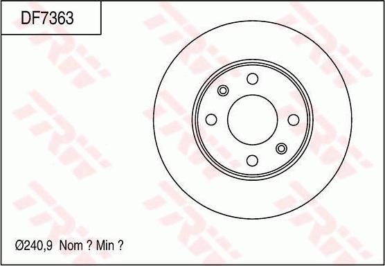 TRW DF7363 - Disque de frein cwaw.fr