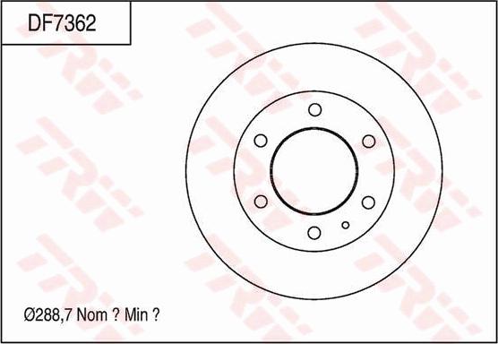 TRW DF7362 - Disque de frein cwaw.fr