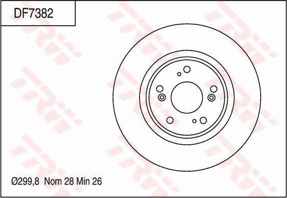 TRW DF7382 - Disque de frein cwaw.fr