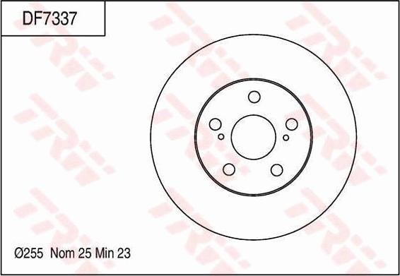 TRW DF7337 - Disque de frein cwaw.fr