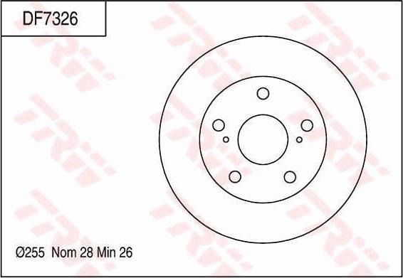 TRW DF7326 - Disque de frein cwaw.fr