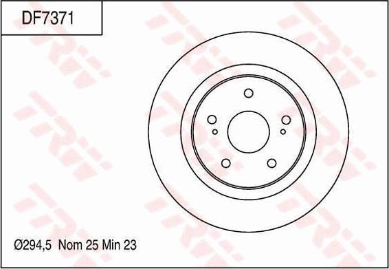 TRW DF7371 - Disque de frein cwaw.fr