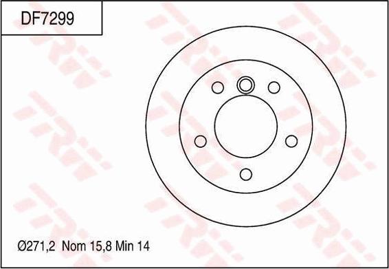 TRW DF7299 - Disque de frein cwaw.fr