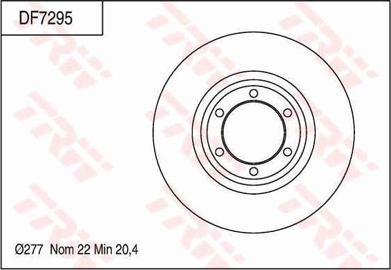 TRW DF7295 - Disque de frein cwaw.fr