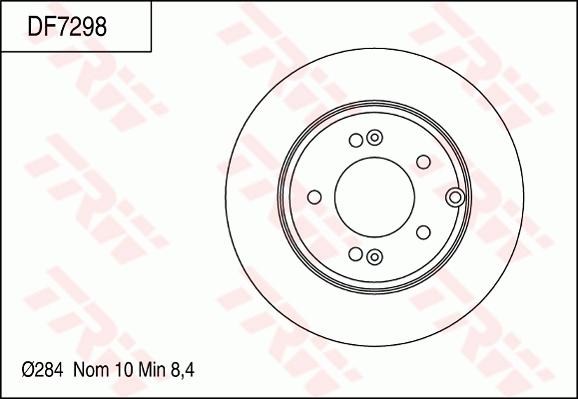 TRW DF7298 - Disque de frein cwaw.fr