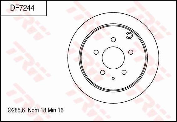 TRW DF7244 - Disque de frein cwaw.fr