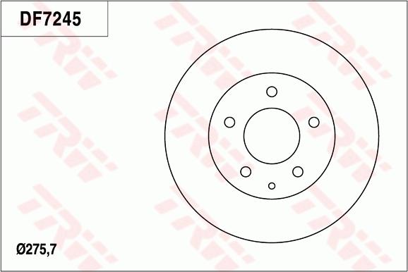 TRW DF7245 - Disque de frein cwaw.fr