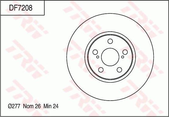 TRW DF7208S - Disque de frein cwaw.fr