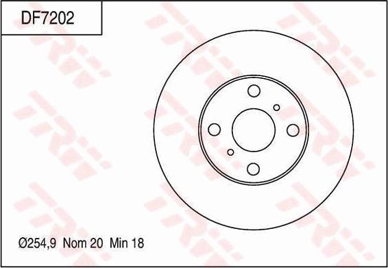 TRW DF7202 - Disque de frein cwaw.fr