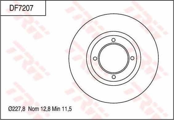 TRW DF7207 - Disque de frein cwaw.fr