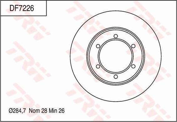 TRW DF7226 - Disque de frein cwaw.fr