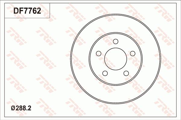 TRW DF7762 - Disque de frein cwaw.fr