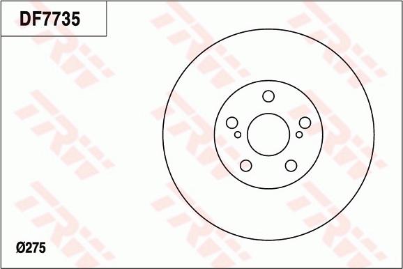 TRW DF7735 - Disque de frein cwaw.fr