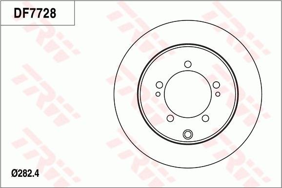 TRW DF7728 - Disque de frein cwaw.fr