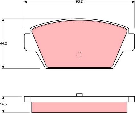 TRW GDB945 - Kit de plaquettes de frein, frein à disque cwaw.fr