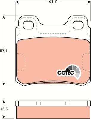 TRW GDB952 - Kit de plaquettes de frein, frein à disque cwaw.fr