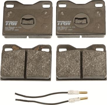 TRW GDB909 - Kit de plaquettes de frein, frein à disque cwaw.fr