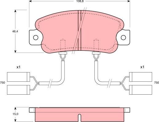 TRW GDB901 - Kit de plaquettes de frein, frein à disque cwaw.fr