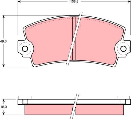 TRW GDB908 - Kit de plaquettes de frein, frein à disque cwaw.fr